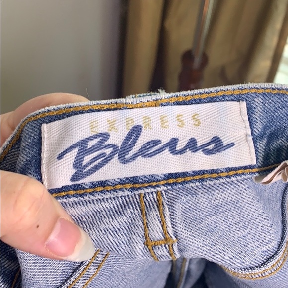 Vintage Express Jean Shorts Embellished Plus 14 - Picture 10 of 14